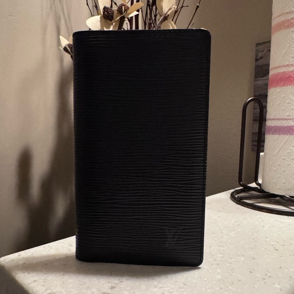 Louis Vuitton Black Epi Leather Address Book - Picture 1 of 6